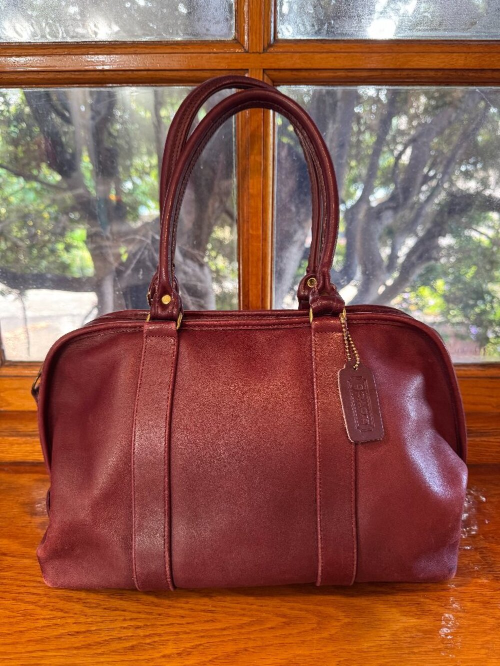 Coach Vintage Soft Satchel/Tote/Bag in Wine